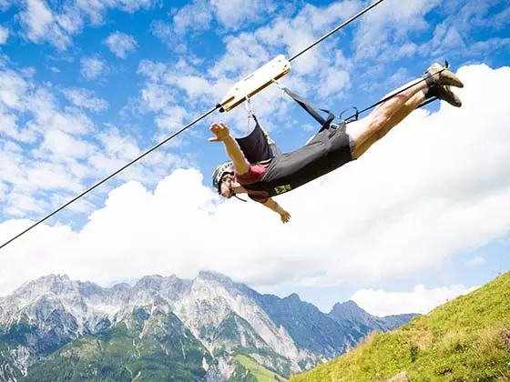 flying fox leogang urlaub