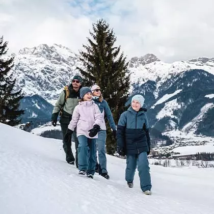 winter wandern leogang