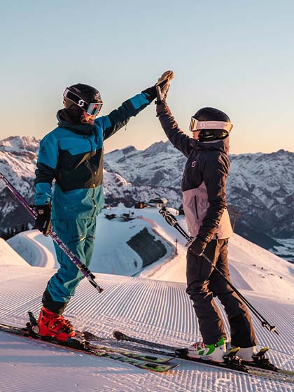 skifahren skiurlaub leogang